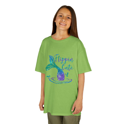 Flippin Cute Kids Tee - Colorful Whale Design for Fun-loving Children