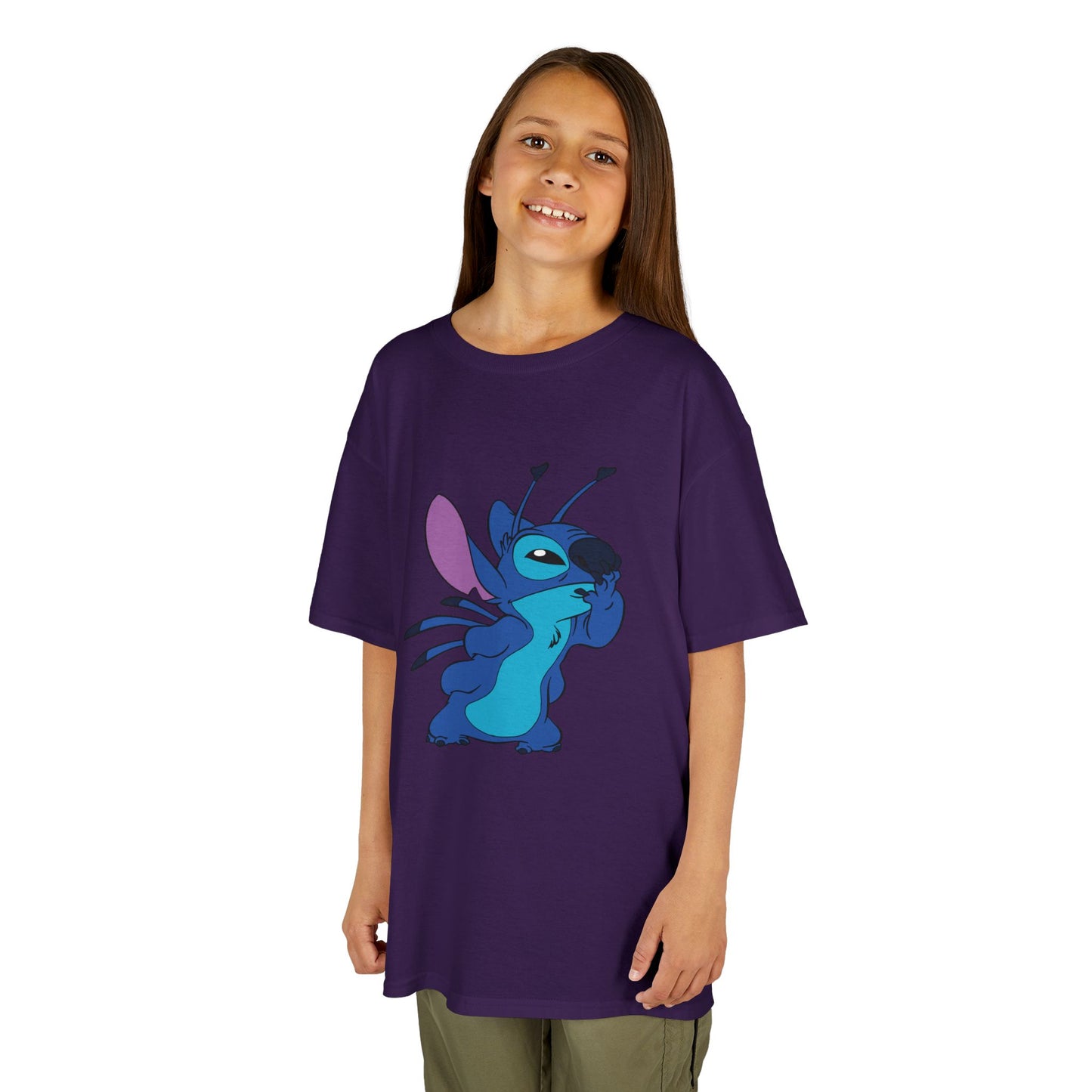 Kids Cotton Tee - Cute Stitch Design for Fun Adventures