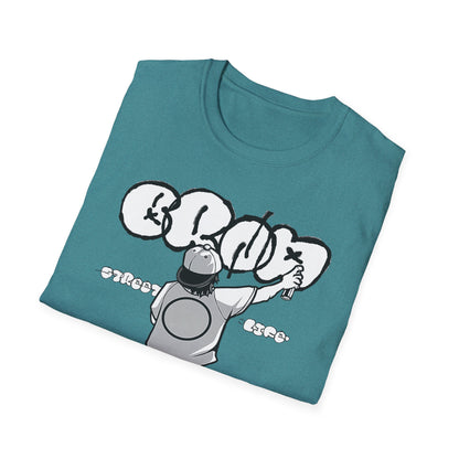 Skateboard Graffiti T-Shirt – Unisex Softstyle Tee for Streetwear Fans