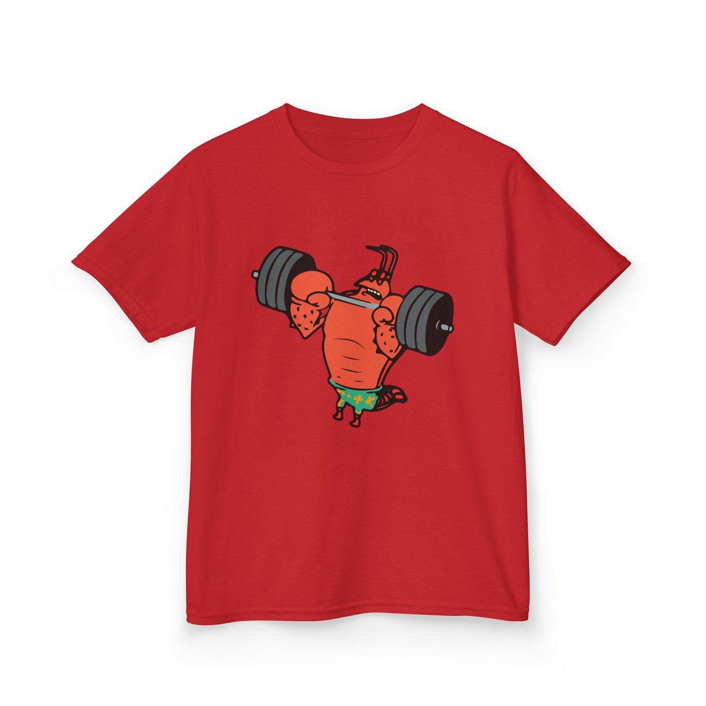 Kids Fitness Lobster Tee, Funny Kids T-Shirt, Gym Humor Tee, Nautical Theme Shirt, Gift for Young Athletes