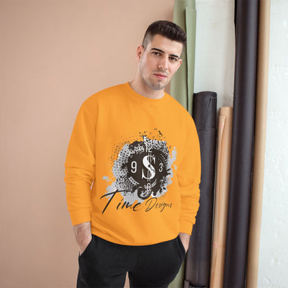 Stylish Graphic Champion Sweatshirt with Time Designs