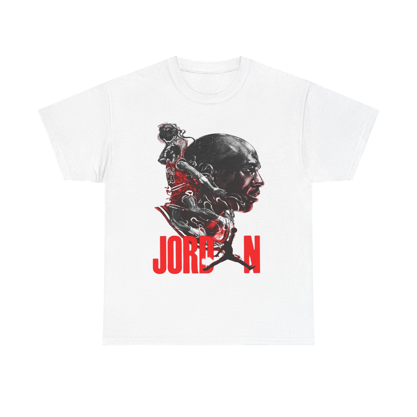 Jordan Inspired Unisex Heavy Cotton Tee - Retro Style Graphic Shirt