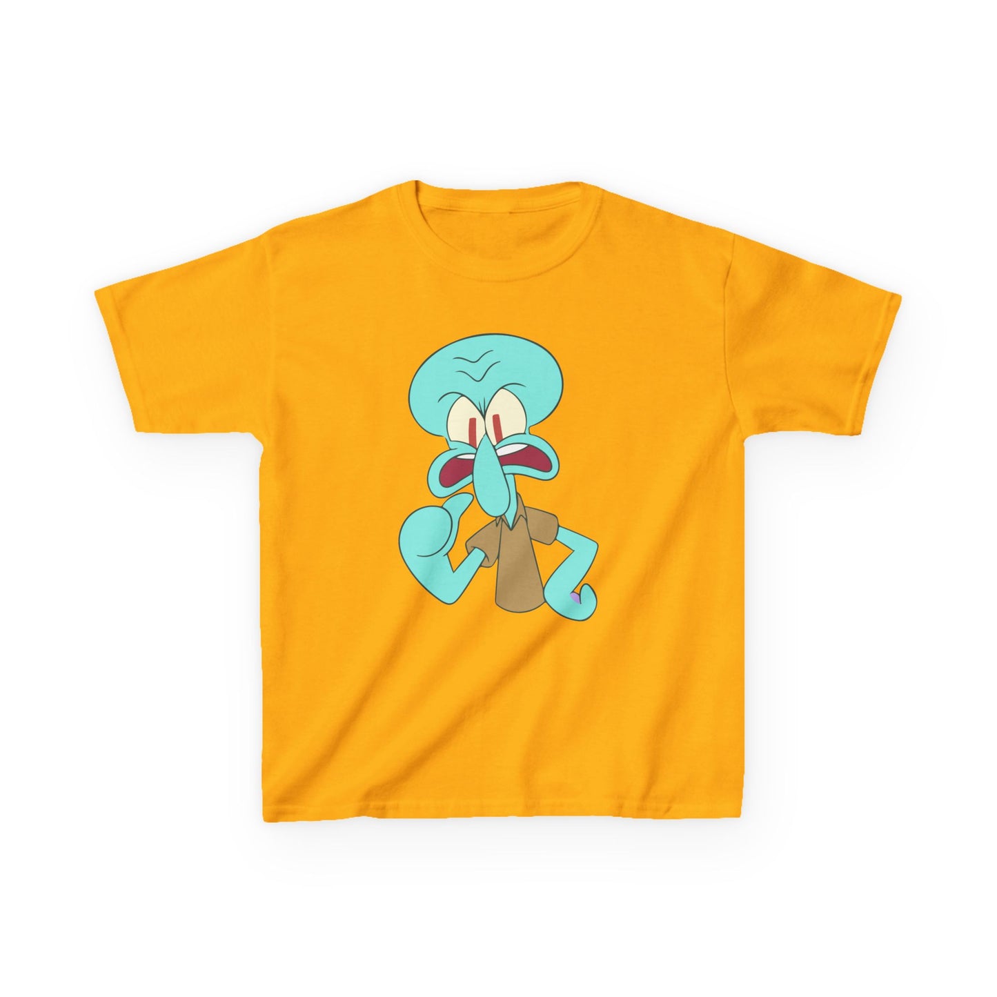 Squidward Kids T-Shirt, Fun Cartoon Tee, Gift for Kids, Summer Wear, Back to School, Birthday Gift, Playful Tee