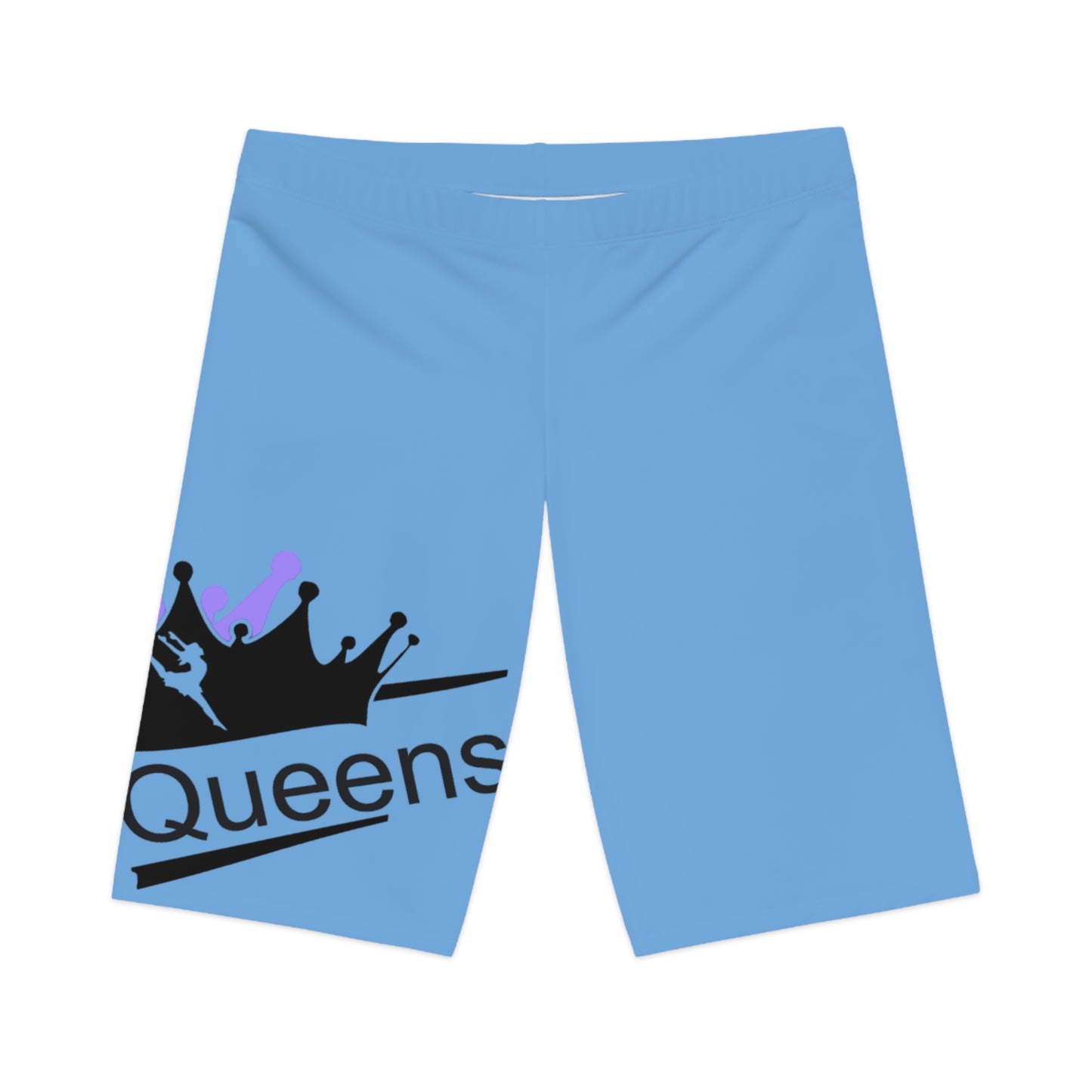 Royalty Women's Bike Shorts, Comfortable Cycling Shorts, Casual Activewear, Stylish Fitness Shorts, Unique Queen Design, Sporty Summer Wear