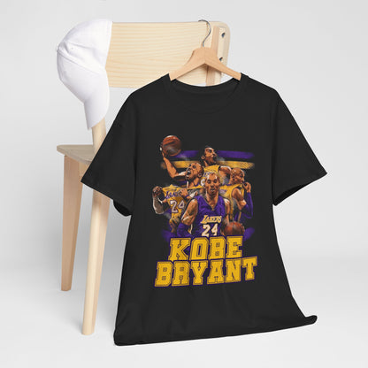 Kobe Bryant Tribute Unisex Heavy Cotton Tee - Basketball Legend Shirt