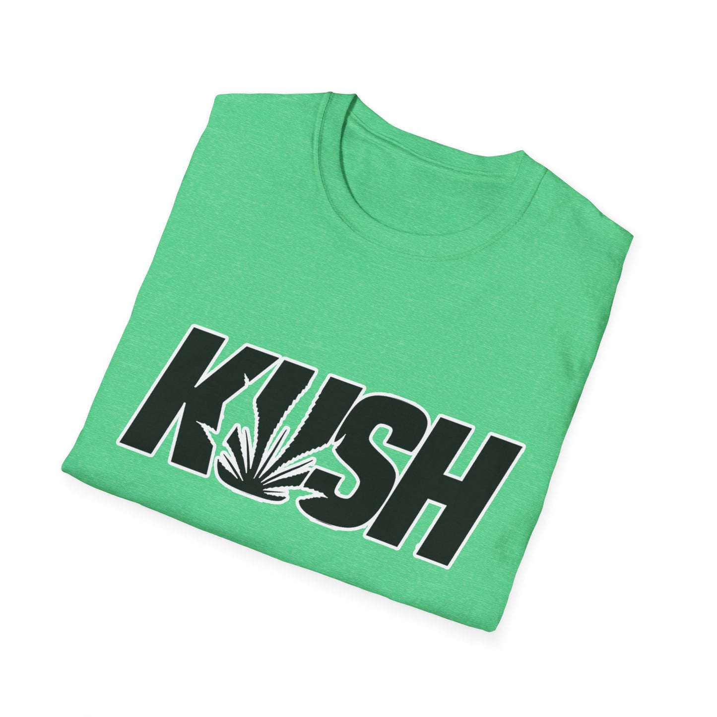 KUSH Graphic Unisex Softstyle T-Shirt - Cool Cannabis Vibe