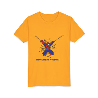 Spider-Man Youth Short Sleeve Tee - Fun Graphic Tee for Kids, Superhero Shirt, Birthday Gift, Comic Theme Apparel, Playtime Wear