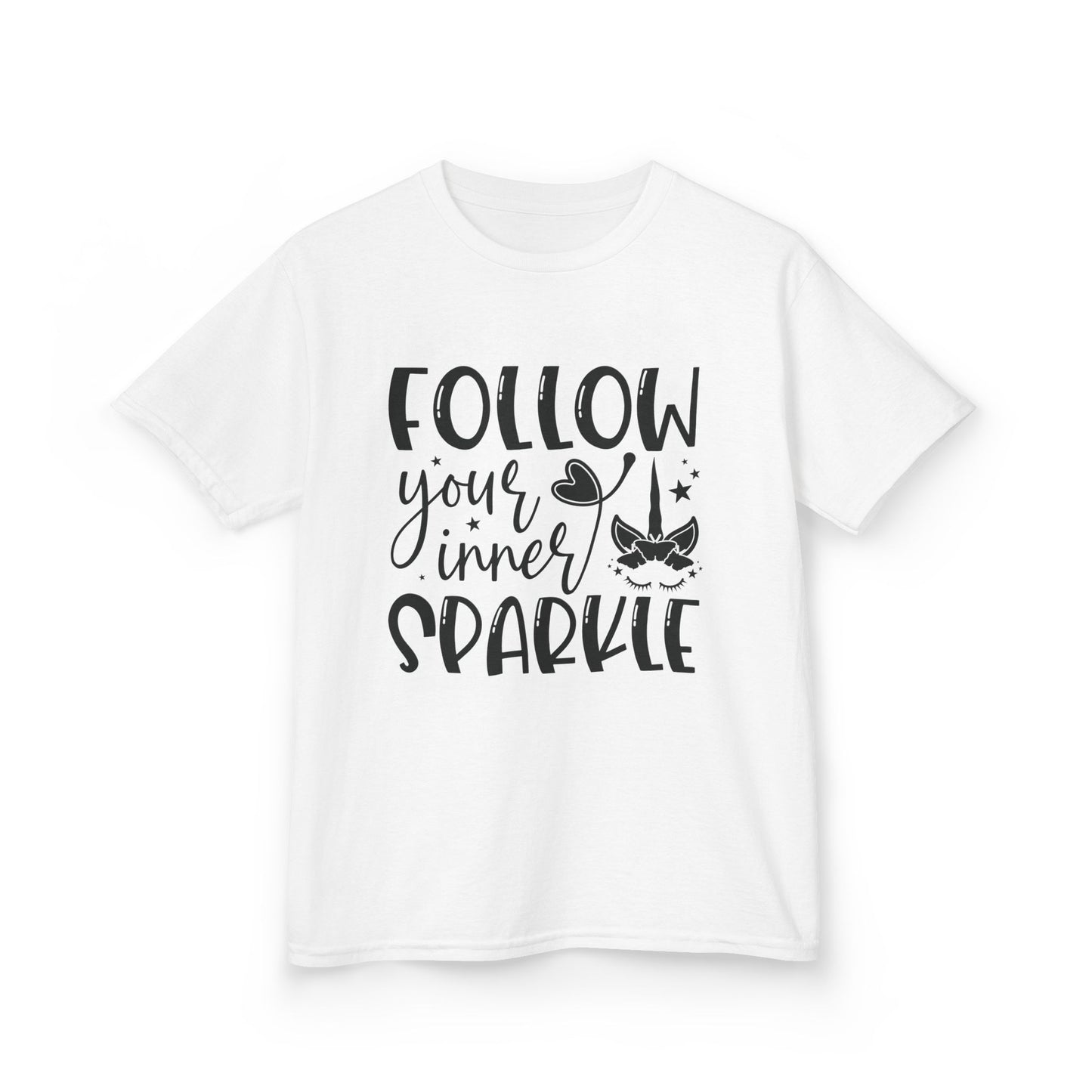Kids 'Follow Your Inner Sparkle' Tee - Fun Cotton Shirt for Creative Kids