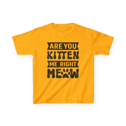 Cute Kids Tee - "Are You Kitten Me Right Meow" T-Shirt for Cat Lovers, Birthday Gift, Funny Pet Shirt, Kids' Humor Clothing, Animal [...]