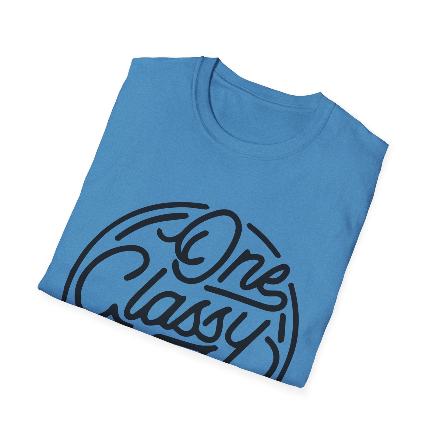 One Classy Bitch Unisex Softstyle T-Shirt - Chic and Playful Statement Tee