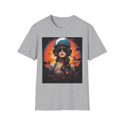 Cosmic Adventure Unisex Softstyle T-Shirt - Retro Space Graphic Tee