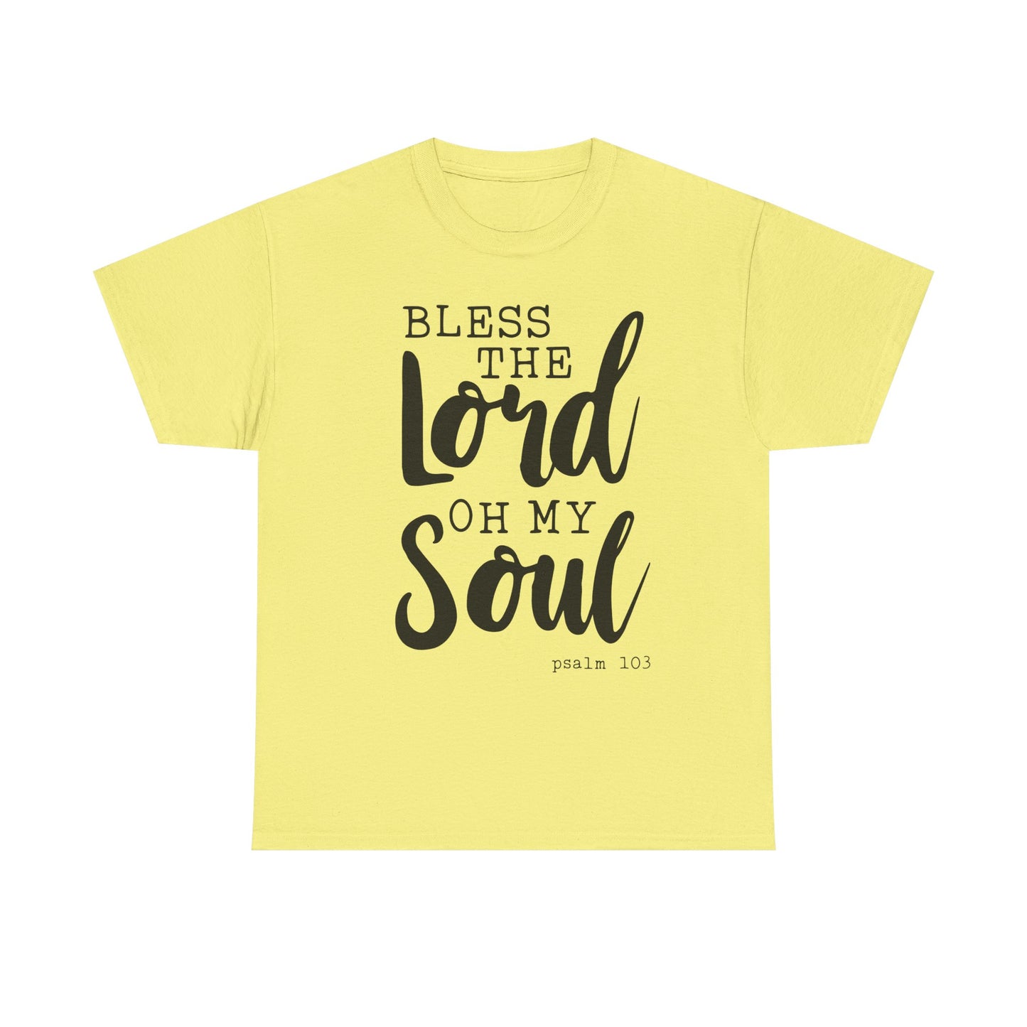 Bless the Lord Unisex Heavy Cotton Tee - Inspirational Christian Shirt