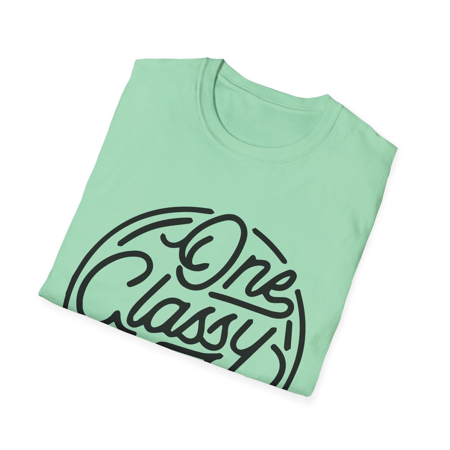One Classy Bitch Unisex Softstyle T-Shirt - Chic and Playful Statement Tee