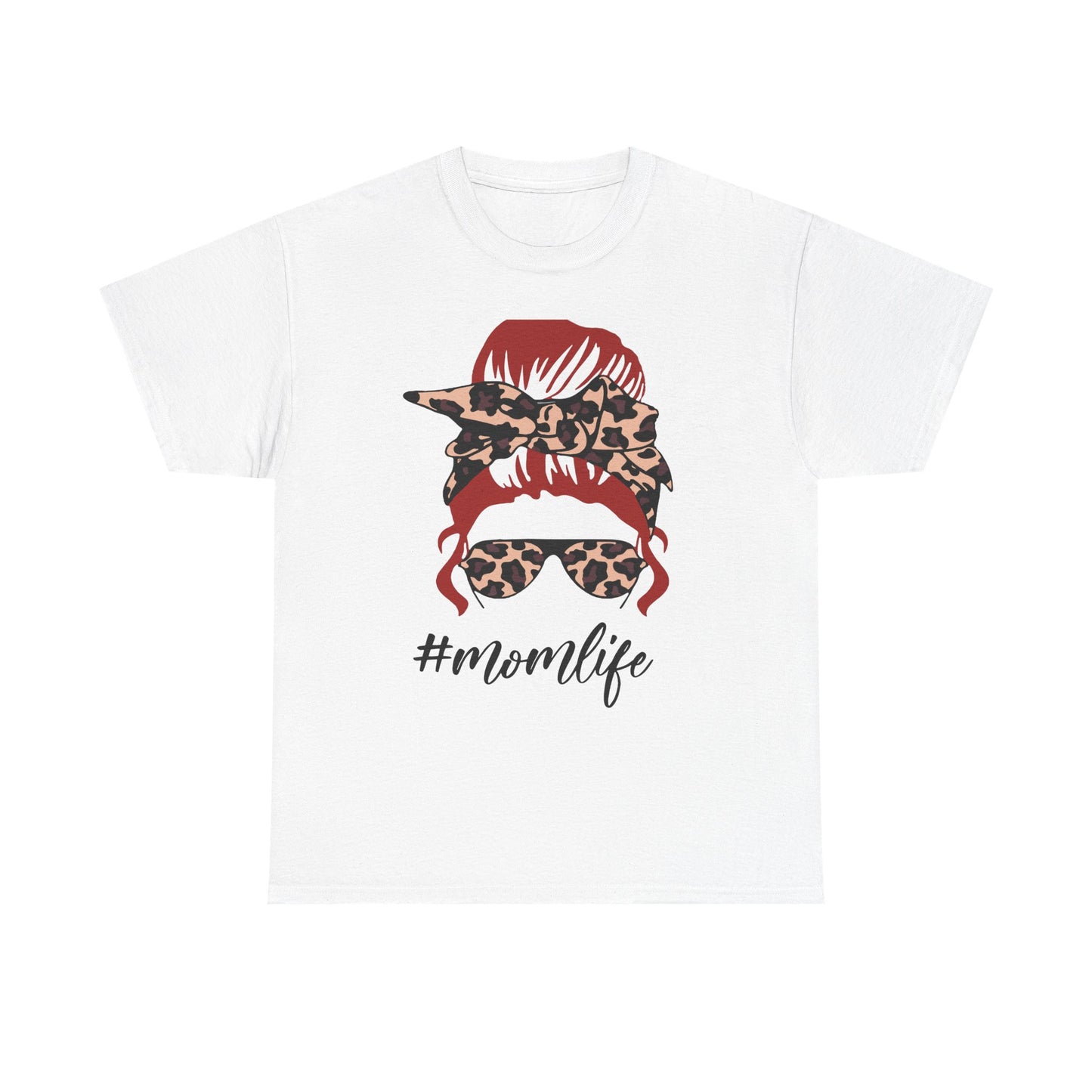 #Momlife Unisex Heavy Cotton Tee - Stylish & Comfortable T-Shirt for Moms