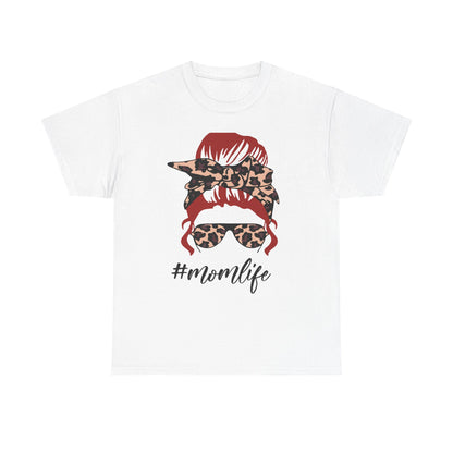 #Momlife Unisex Heavy Cotton Tee - Stylish & Comfortable T-Shirt for Moms