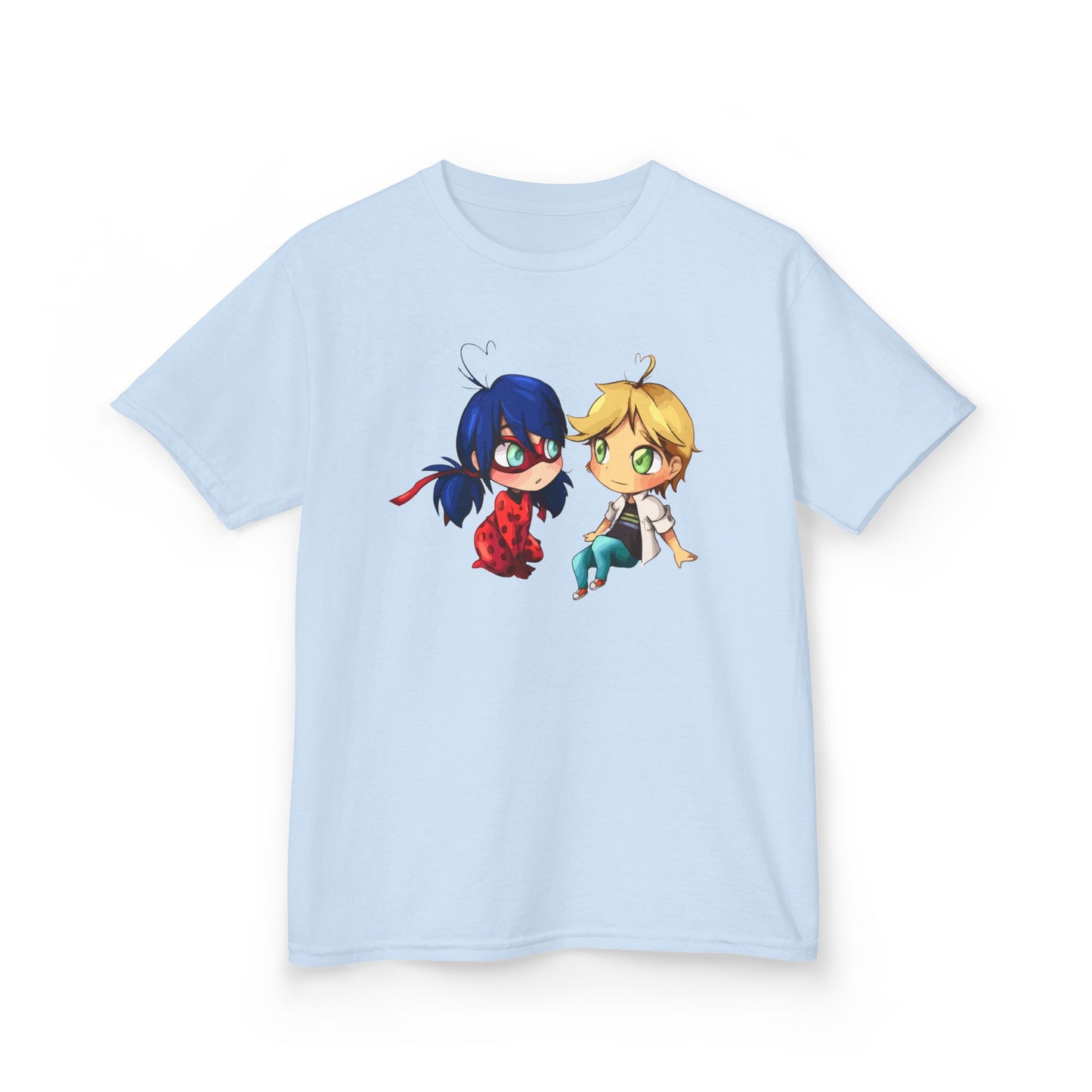 Kids Cute Chibi Characters Tee, Lightweight T-Shirt for Playtime, Gifts for Boys & Girls, Cartoon Lover Apparel, Birthday Outfit