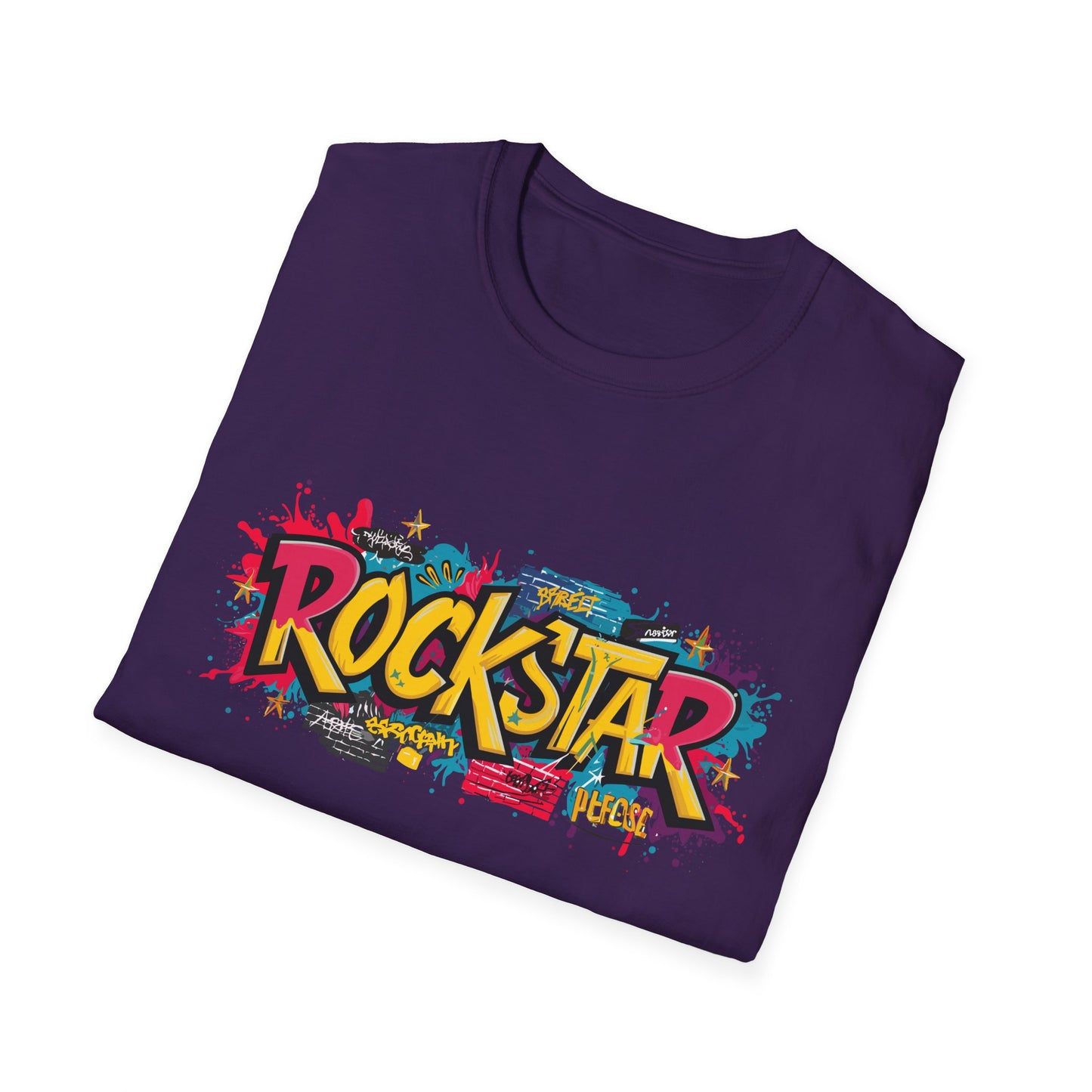 Rockstar Graphic Unisex T-Shirt, Music Lover Gift, Festival Wear, Cool Casual Tee, Birthday Present, Unisex Softstyle Shirt