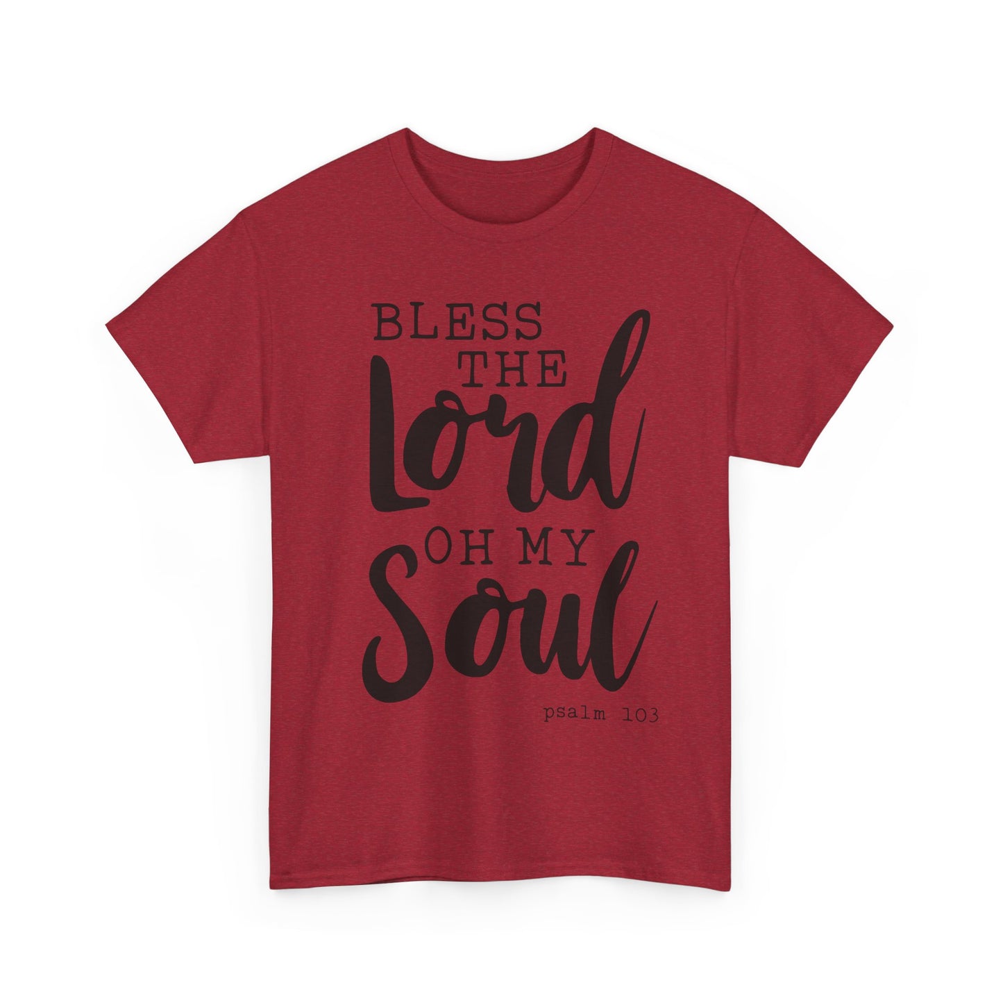 Bless the Lord Unisex Heavy Cotton Tee - Inspirational Christian Shirt