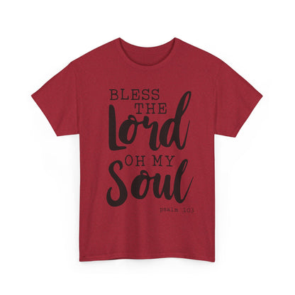 Bless the Lord Unisex Heavy Cotton Tee - Inspirational Christian Shirt