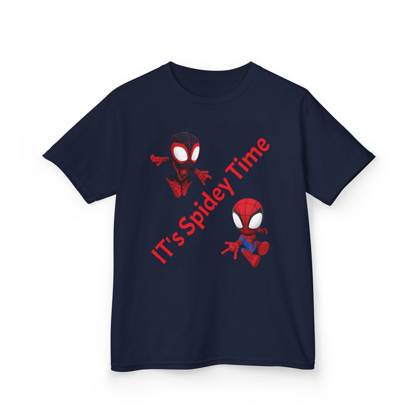Kids Spidey Time Tee - Fun Cotton Shirt for Superhero Lovers, Birthday Gift, Marvel Fans, Casual Wear, Kids' Party