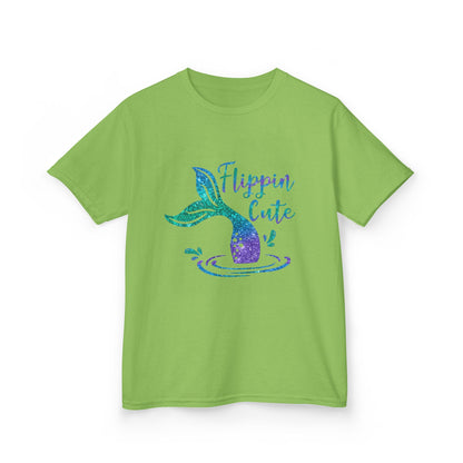 Flippin Cute Kids Tee - Colorful Whale Design for Fun-loving Children