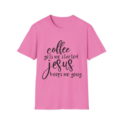 Coffee & Jesus Unisex Softstyle T-Shirt - Inspirational Christian Tee