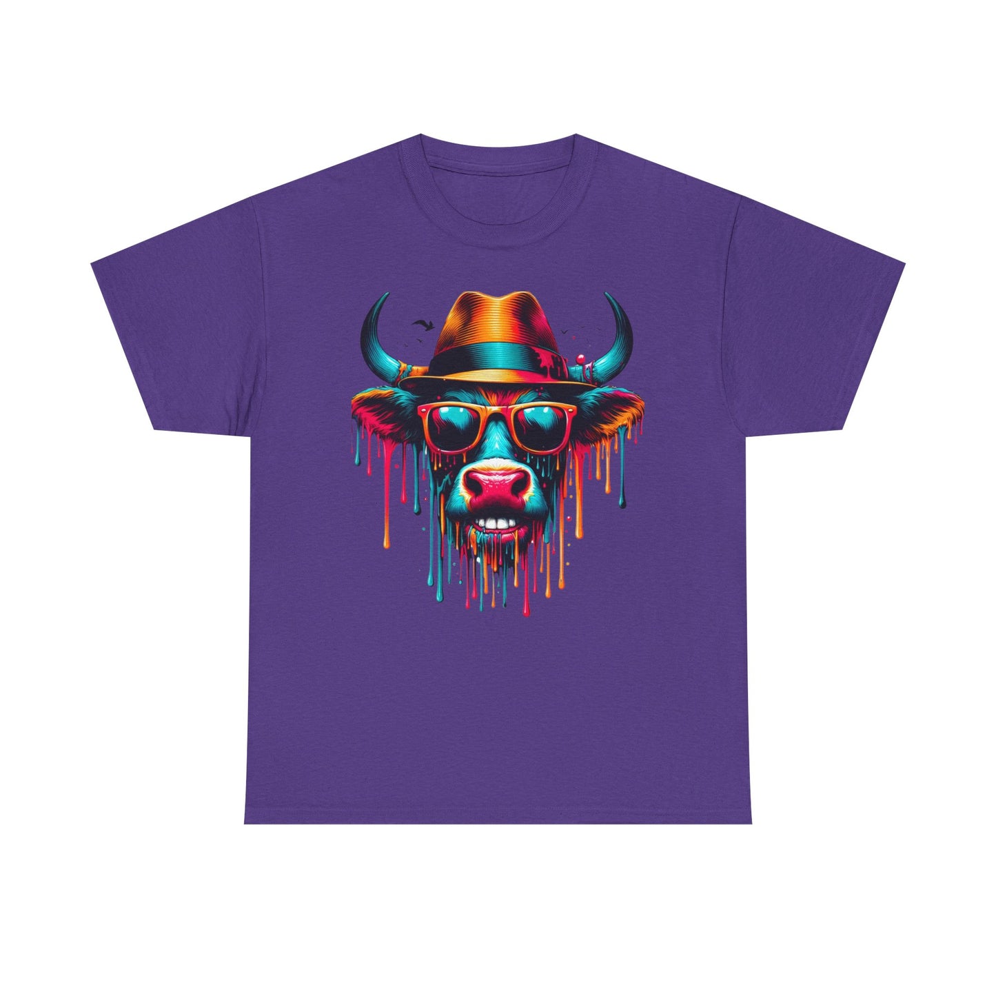 Cool Cow Graphic Unisex Heavy Cotton Tee - Fun Party T-Shirt