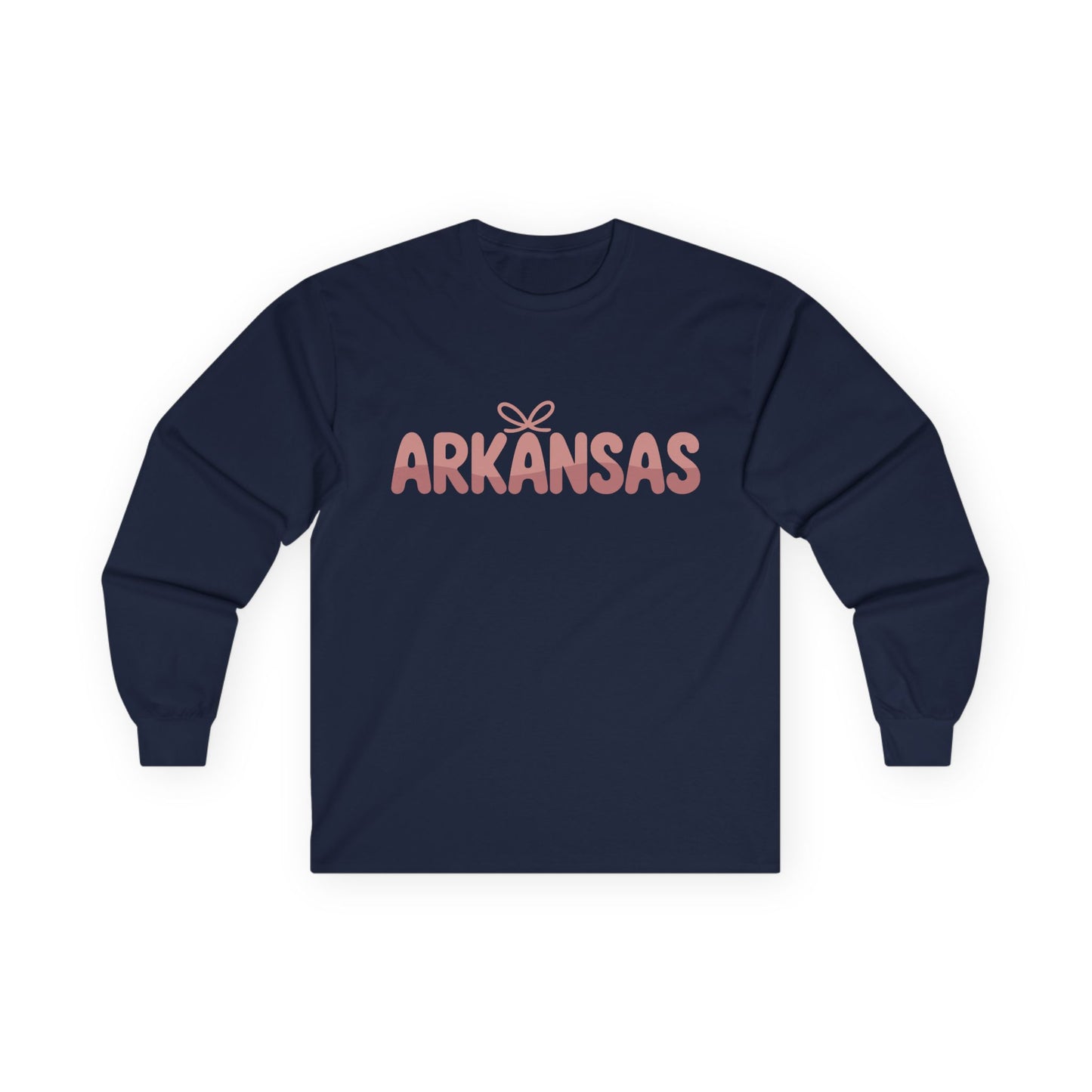 Arkansas Script Long Sleeve Tee