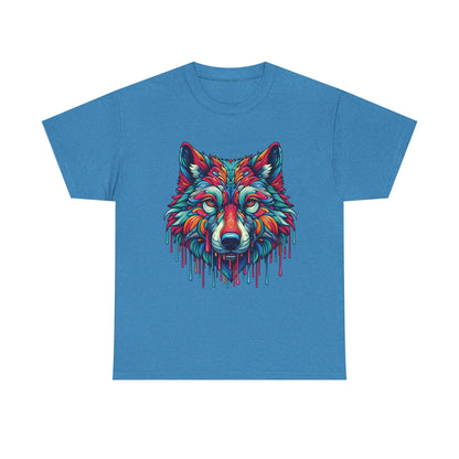Colorful Wolf Face T-Shirt