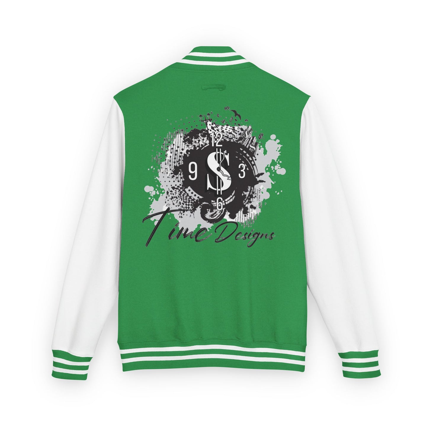 Trendy Unisex Heavyweight Letterman Jacket with Art Design