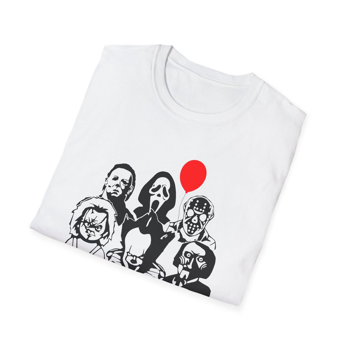 Horror-Themed Unisex T-Shirt, Trendy Graphic Tee, Gifts for Fans, Casual Wear, Horror Lovers Apparel, Halloween Costume Shirt