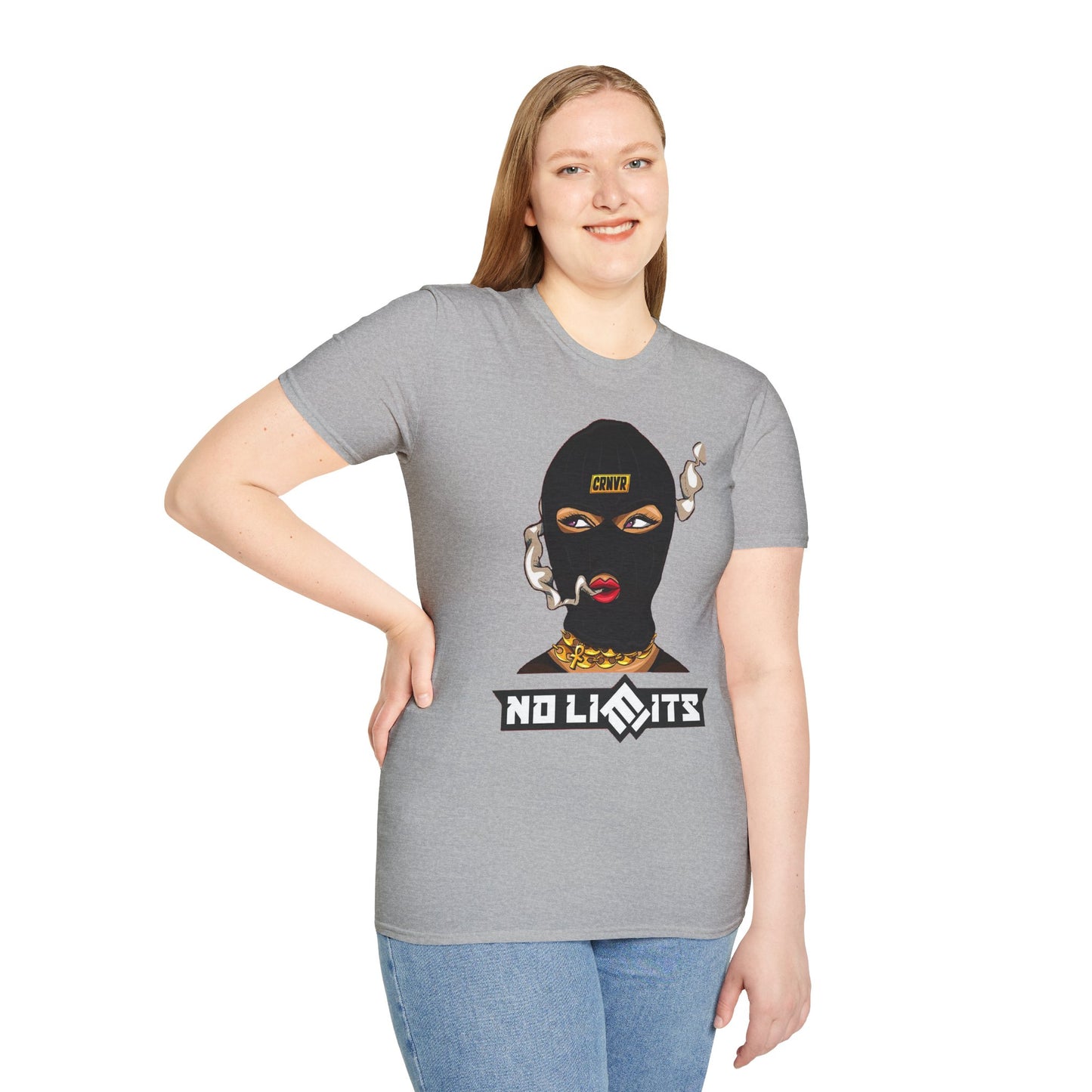 Unisex Softstyle T-Shirt - No Limits Graphic Tee for Bold Individuals