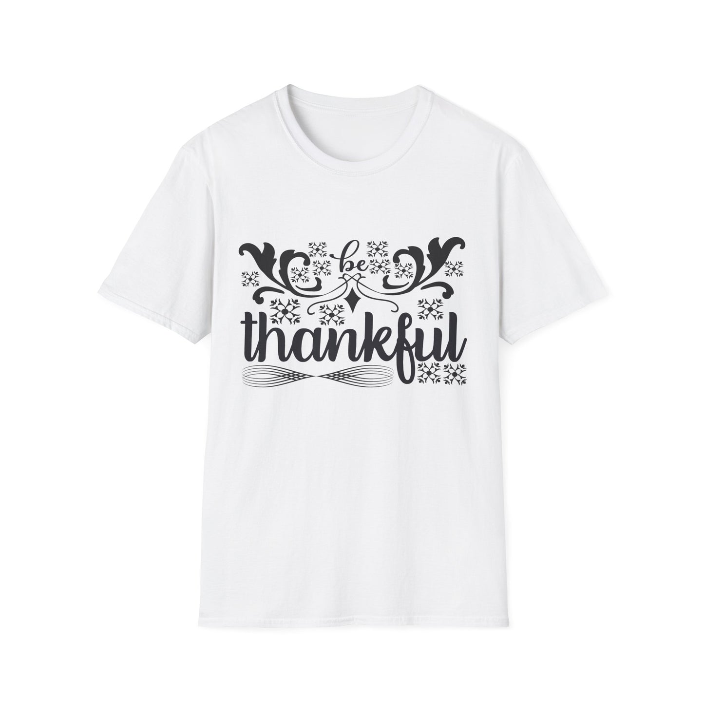 Thankful Unisex Softstyle T-Shirt - Fall Fashion, Thanksgiving Gift, Casual Wear, Gratitude Tees, Everyday Comfort