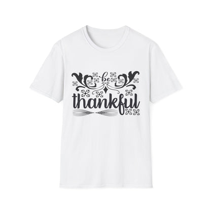 Thankful Unisex Softstyle T-Shirt - Fall Fashion, Thanksgiving Gift, Casual Wear, Gratitude Tees, Everyday Comfort