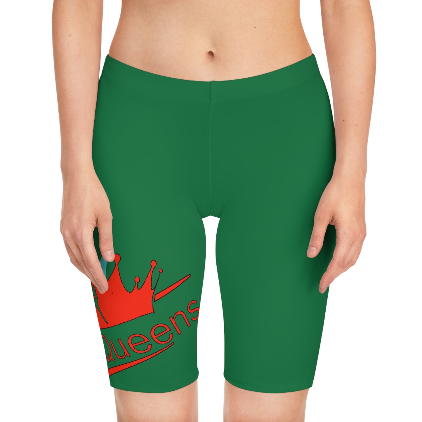 Women's Bike Shorts - Queen's Royalty Style, Active Wear, Cycling Shorts, Motivational Workout Gear, Summer Essentials