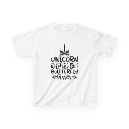 Unicorn Wishes Kids Tee - Adorable Heavy Cotton T-Shirt for Magical Moments