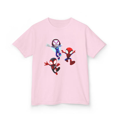 Kids Superhero Adventure Tee, Kids Birthday Gift, Fun Playwear, Spiderman Costume Shirt, Cartoon Character T-Shirt, Summer Outfit