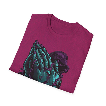 Spiritual Vibes Unisex Softstyle T-Shirt - Praying Hands Design