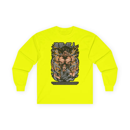 Attack on Titan Anime Long Sleeve Tee — Eren Titan Graphic Shirt