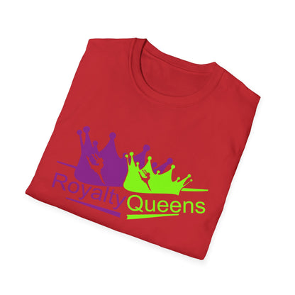 Royalty Queens Unisex T-Shirt | Fun Graphic Tee for Gifts, Celebrations, Birthdays, Crown Lovers, Casual Wear