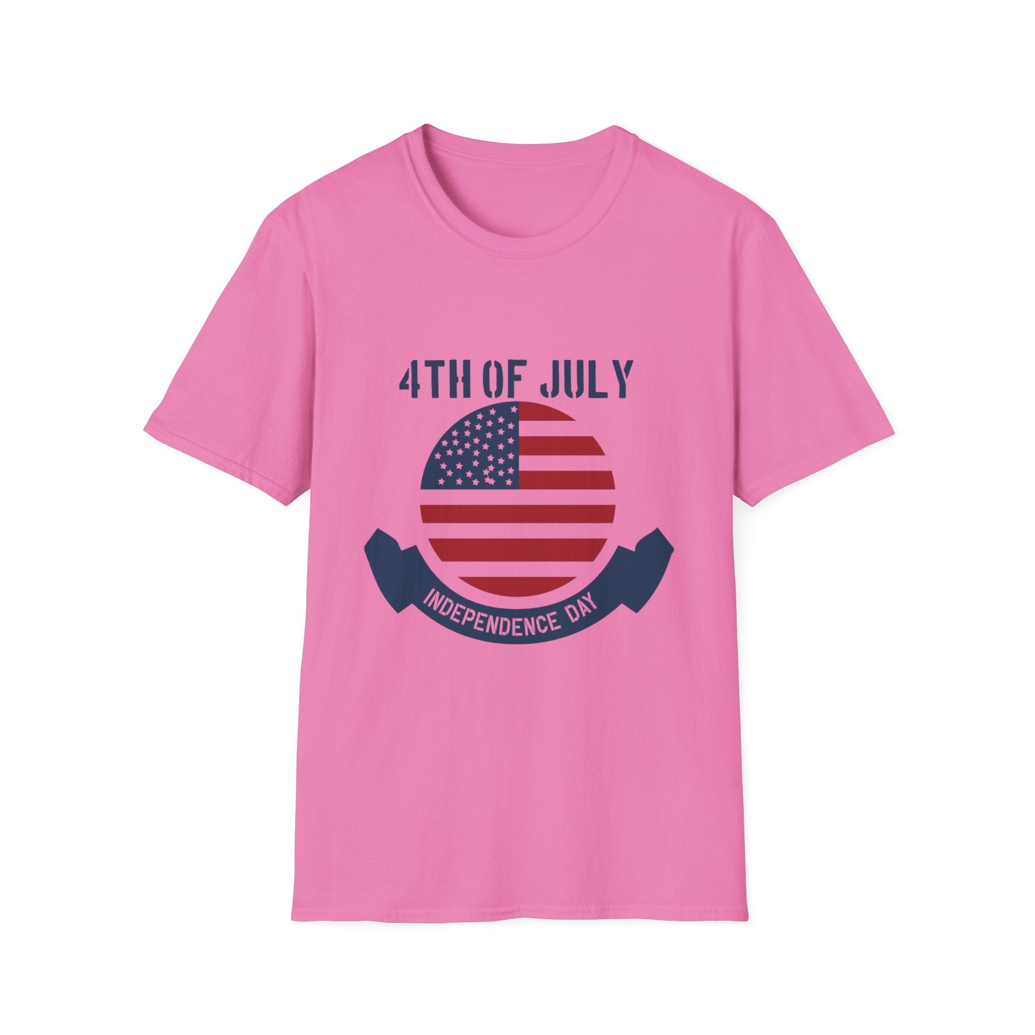 4th of July Unisex Softstyle T-Shirt, Independence Day Tee, Patriotic Shirt, July 4th Celebration Apparel, Summer BBQ Top