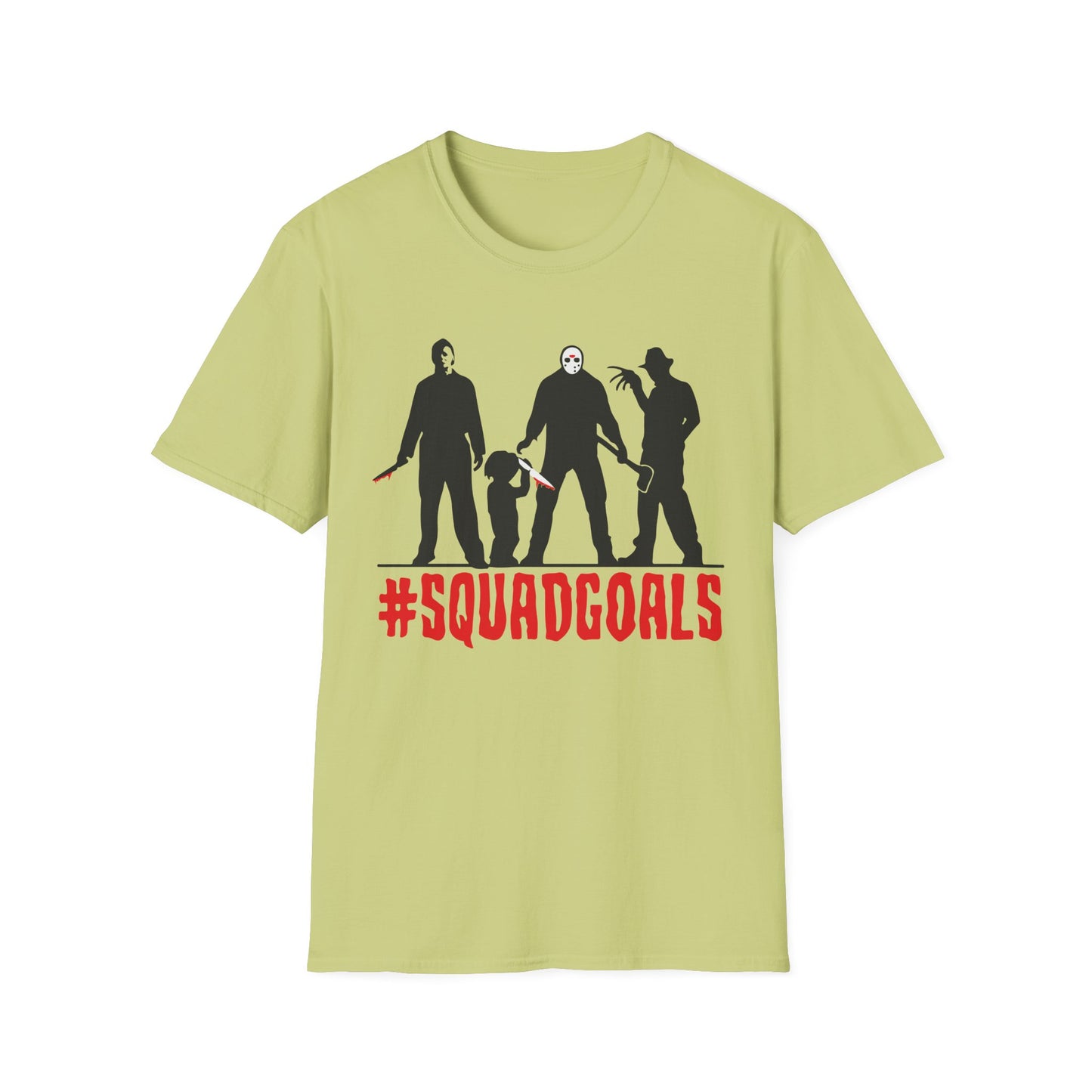 Squad Goals Unisex T-Shirt, Funny Graphic Tee, Group Friend Shirt, Movie Night Outfit, Halloween Costume Top, Gifting for Friends