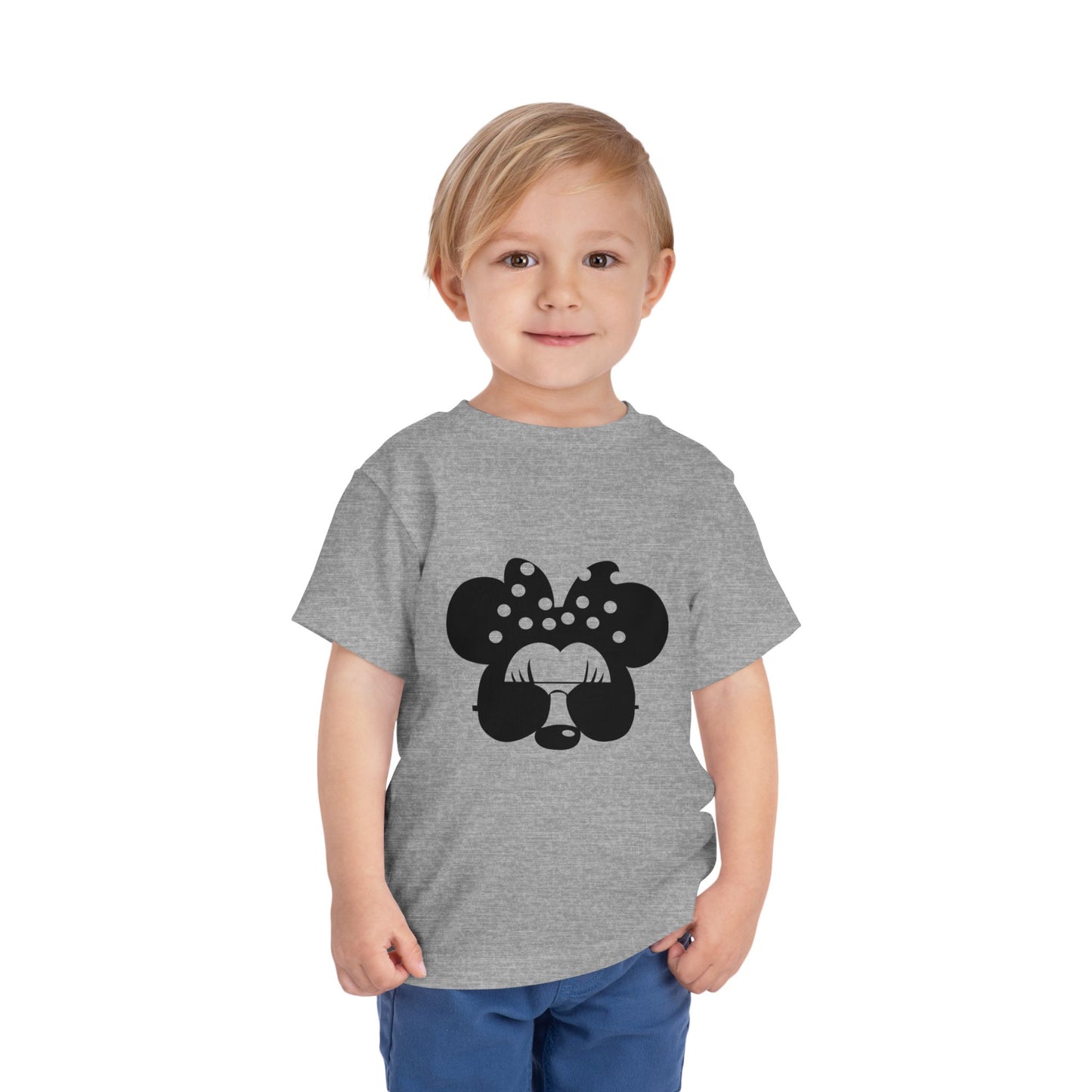 Cute Toddler Tee with Sunglasses Minnie Design, Kids Fashion, Summer Outfit, Birthday Gift, Playdate Shirt