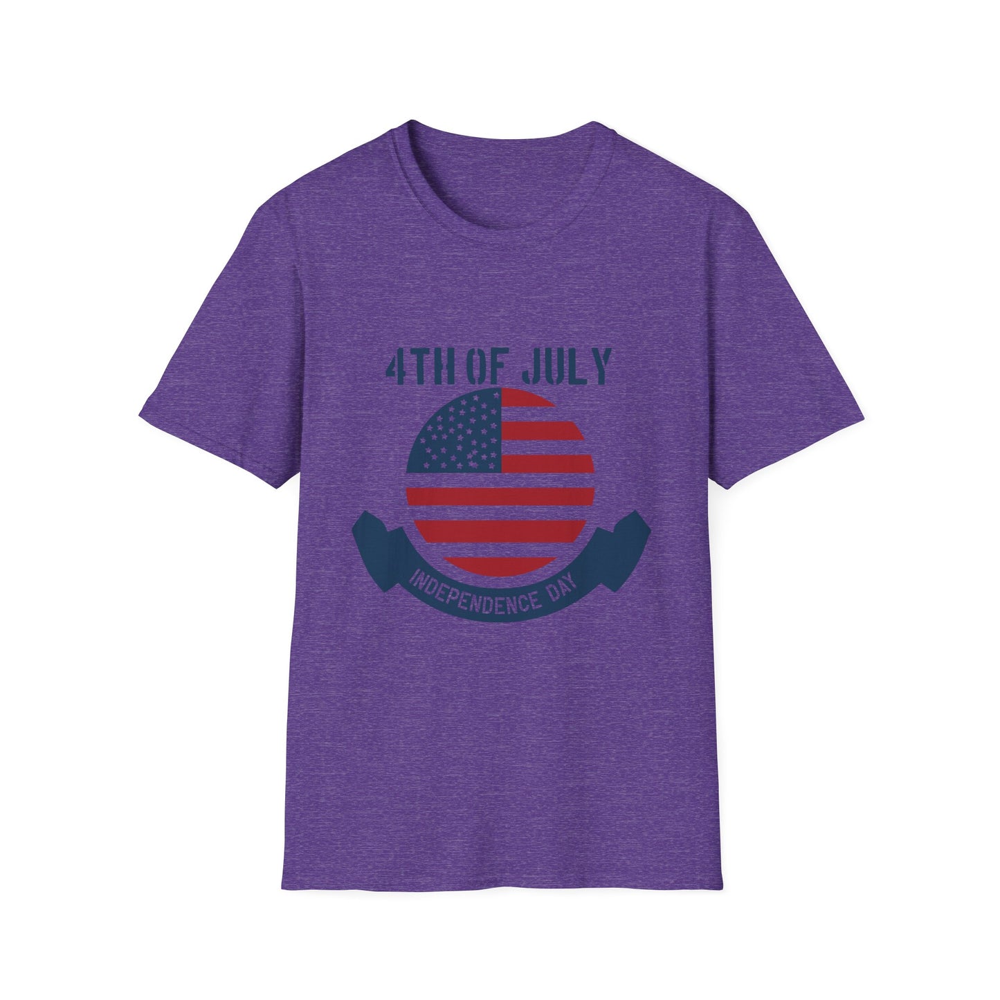 4th of July Unisex Softstyle T-Shirt, Independence Day Tee, Patriotic Shirt, July 4th Celebration Apparel, Summer BBQ Top