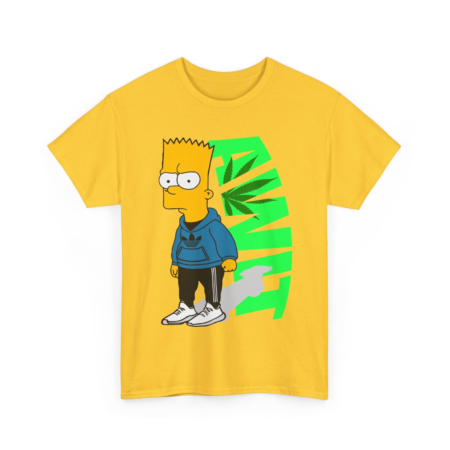 Bart Simpson Cannabis Vibe Unisex Heavy Cotton Tee