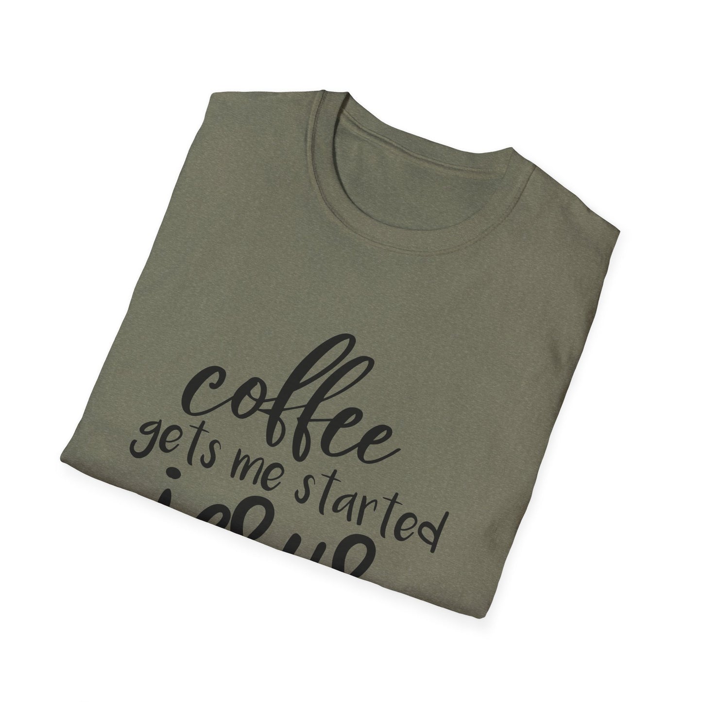 Coffee & Jesus Unisex Softstyle T-Shirt - Inspirational Christian Tee