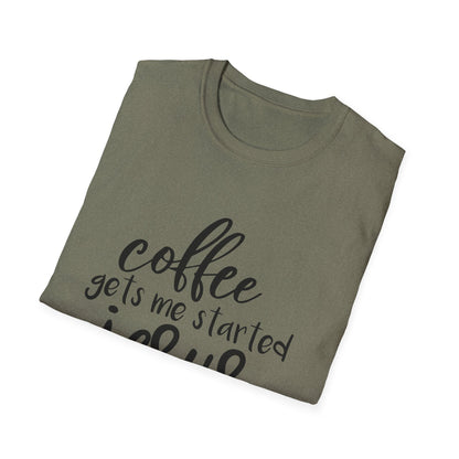 Coffee & Jesus Unisex Softstyle T-Shirt - Inspirational Christian Tee