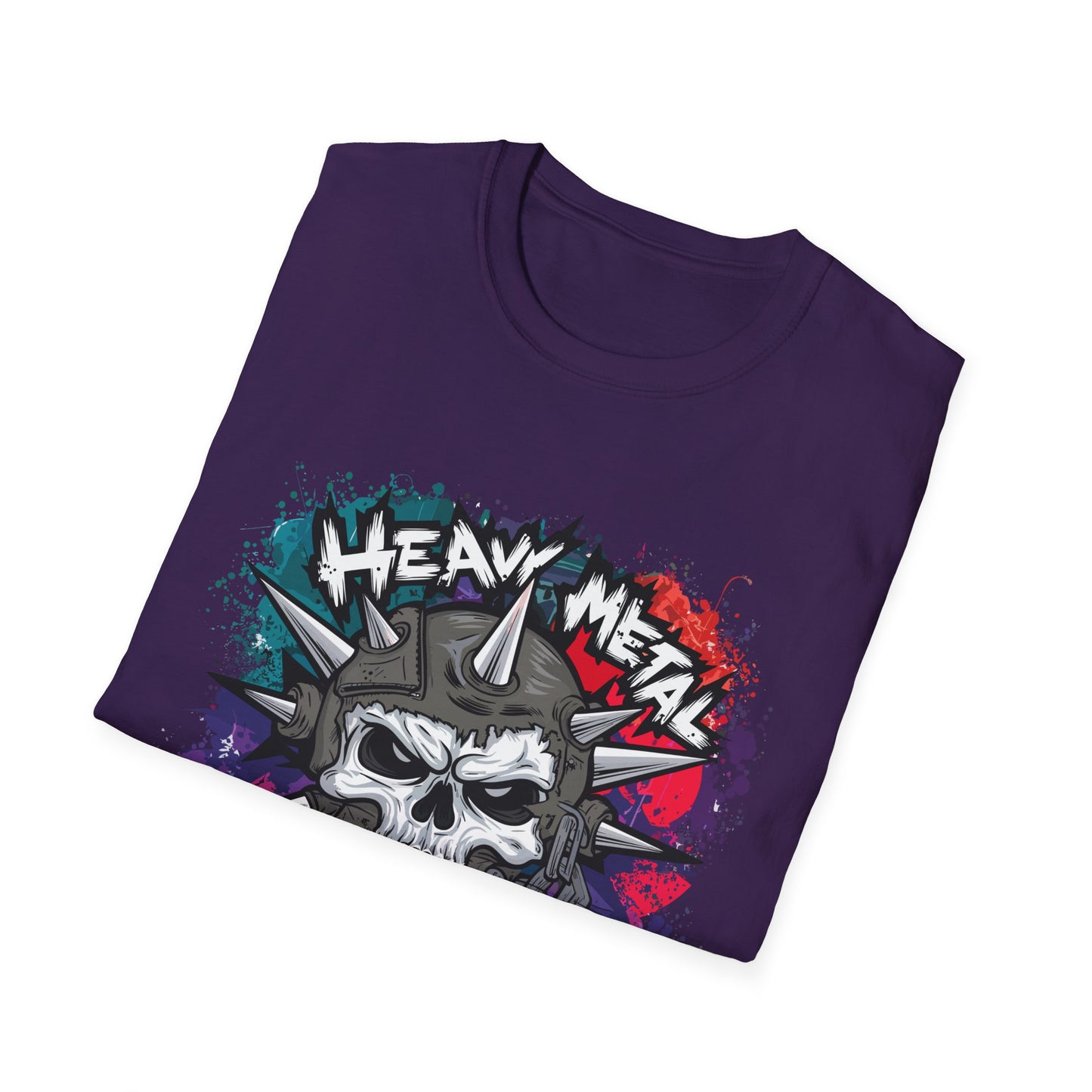 Heavy Metal Kingz Unisex Softstyle T-Shirt, Rock Music Tee, Gift for Metalheads, Concert Apparel, Edgy Graphic Shirt