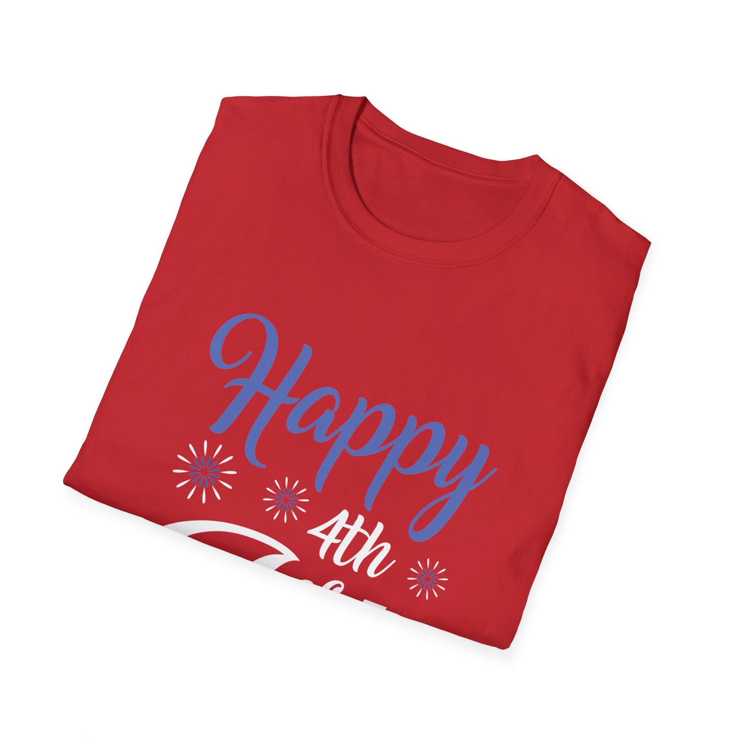 Happy Vibes Unisex Softstyle T-Shirt | Casual Wear, Gift for Friends, Birthday Gift, Positivity Shirt, Everyday Comfort