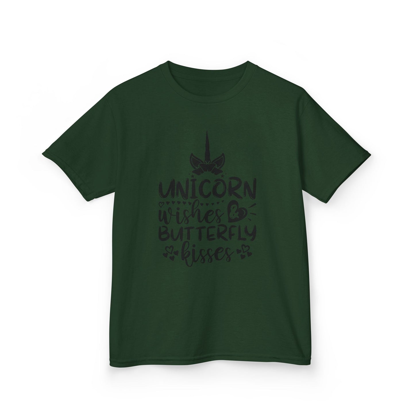 Unicorn Wishes Kids Tee - Adorable Heavy Cotton T-Shirt for Magical Moments